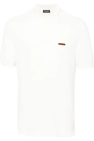 Ermenegildo Zegna Tops, Heren, Wit, 2Xl, Katoen, Katoenen Polo Shirt 3 Knopen Italië