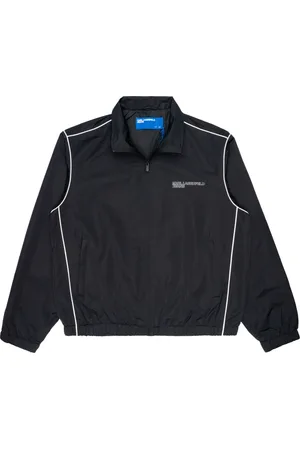 Karl Lagerfeld Jassen, Heren, Zwart, M, Polyester, puffer en parka Polyester