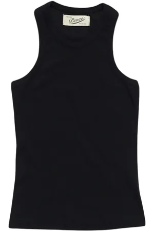 PENCE Tops, Dames, Zwart, L, Katoen, Ademende Katoenen Tanktop