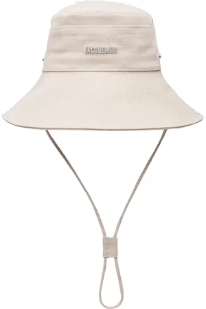 Jacquemus Accessoires, Heren, , 56 CM, Denim, Off-White Denim Bob Hat