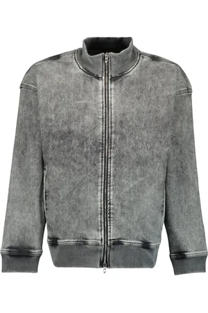 Diesel Jassen, Heren, Grijs, S, Denim, Grijze Gewassen Denim Jack