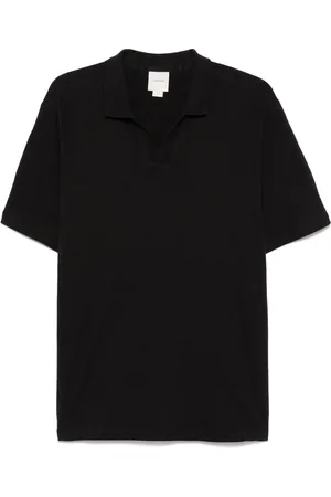 Calvin Klein Tops, Heren, Zwart, L, Katoen, Organische Cubaanse kraag poloshirt