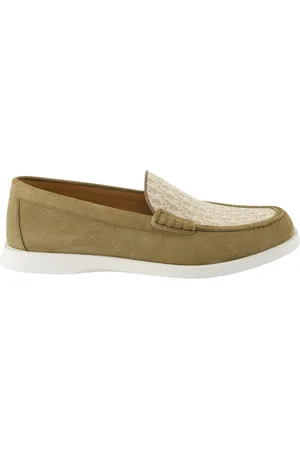 Dior Schoenen, Heren, Groen, 43 EU, Suède, Instapmodel Granville Suède Mocassins