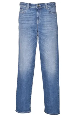 Emporio Armani Jeans, Dames, Blauw, W29, Katoen, Jeans