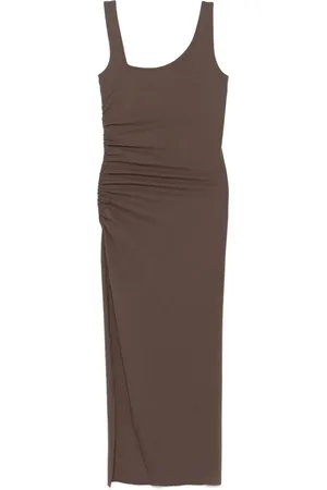 Patrizia Pepe Kleedjes, Dames, Bruin, S, Sensuele Bruine Jurk