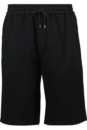 Saint Laurent Korte broeken, Heren, Zwart, L, Katoen, Zwarte Bermuda Shorts Cassandre Stijl
