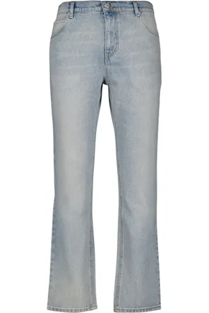 Courrèges Jeans, Dames, Blauw, W28, Denim, Rechte Pijp Denim Jeans Blauw Gewassen