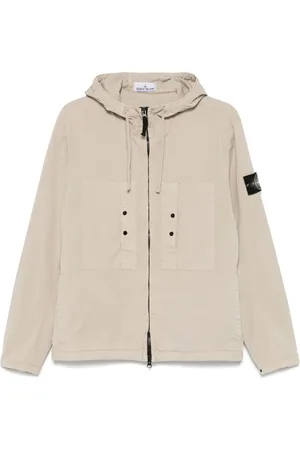 Stone Island Jassen, Heren, , L, Katoen, Hoodie met Badge