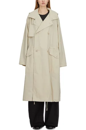 LEMAIRE Mantels, Dames, , S, Trenchcoat met afneembare capuchon