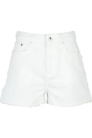 Karl Lagerfeld Korte broeken, Dames, Wit, W26, Katoen, Shorts