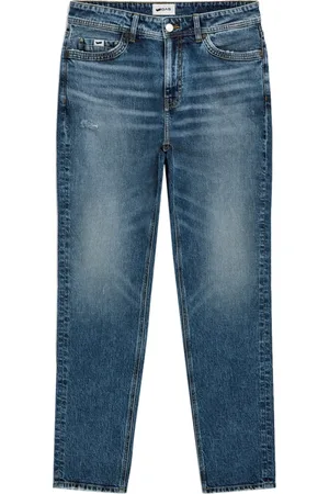 GAS Jeans, Heren, Blauw, W36, Denim, Tapered Denim Jeans