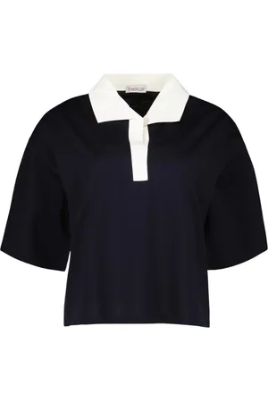 Moncler Tops, Dames, Zwart, S, Casual Polo Shirt voor vrouwen