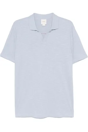 Calvin Klein Tops, Heren, Blauw, M, Katoen, Organische Cubaanse kraag polo
