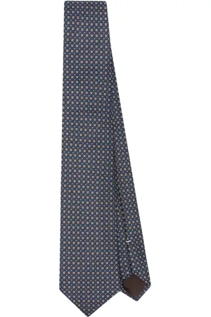 CANALI Accessoires, Heren, Blauw, ONE Size, Luxe Zijden Stropdas Gemaakt in Italië