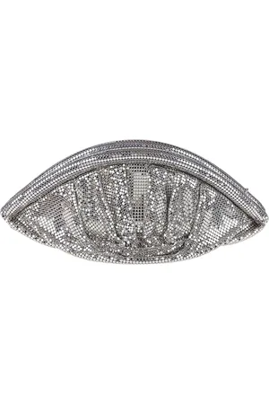 Paco rabanne Tassen, Dames, Grijs, ONE Size, Mesh Clutch Tas