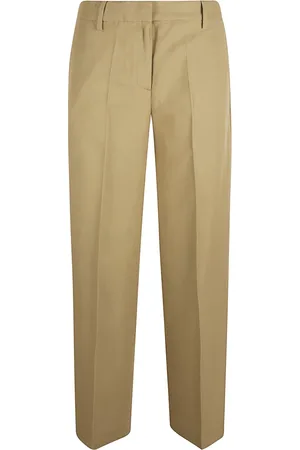 TRUE ROYAL Broeken, Dames, Bruin, 2Xs, Linnen, Duifgrijs Linnen Viscose Broek