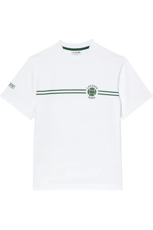 Lacoste Tops, Heren, Wit, M, Katoen, Tennis Tradition Wit T-shirt