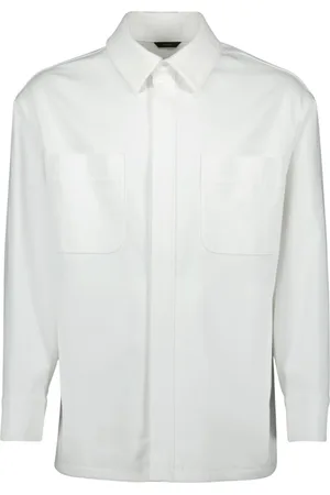 Fendi Jassen, Heren, Wit, L, Denim, Witte Denim Jack Lente-Zomer 2025