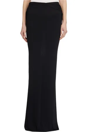 Rick Owens Rokken, Dames, Zwart, S, Zwarte Kairo Rok