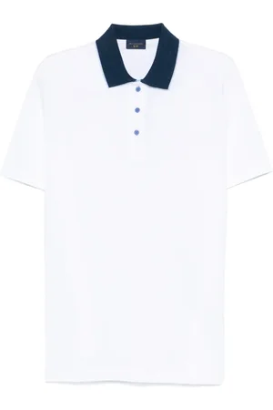 Paul & Shark Tops, Heren, Wit, L, Katoen, Polo Shirt Made in Italy