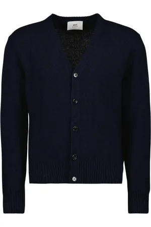 Ami Truien, Heren, Blauw, S, Hartvriend Cardigan voor Mannen
