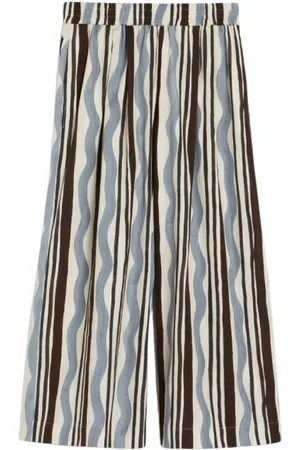 Max Mara Broeken, Dames, Veelkleurig, XS, Gedrukte popeline broek