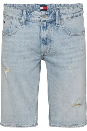 Tommy Hilfiger Korte broeken, Heren, Blauw, W29, Denim, Blauwe Denim Jeans