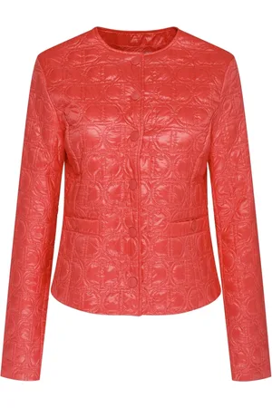 Twin-Set Jassen, Dames, Rood, S, Polyester, Gewatteerde Roze Jas met Logo