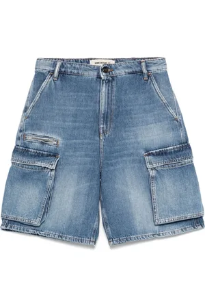 SEMICOUTURE Korte broeken, Dames, Blauw, W27, Denim, Heldere Blauwe Shorts