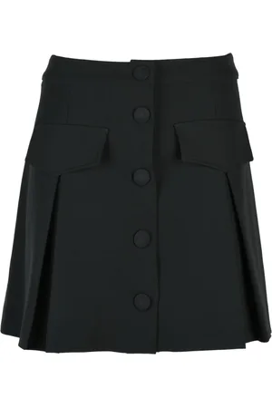 Dondup Rokken, Dames, Zwart, M, Polyester, Rok