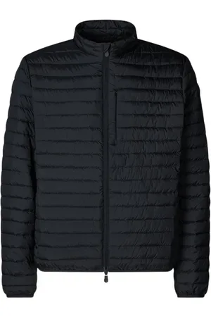 save the duck Jassen, Heren, Blauw, S, Blauw en zwart diervrij jack