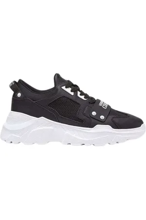 VERSACE Schoenen, Heren, Zwart, 41 EU, Stijlvolle Sneakers voor Mannen en Vrouwen