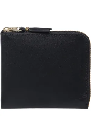 Comme des Garçons Accessoires, Heren, Zwart, ONE Size, Leer, Klassieke ritsportefeuilles & kaarthouders