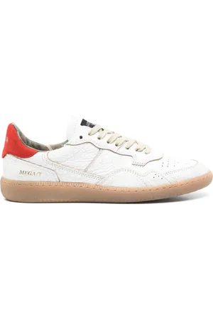Hidnander Schoenen, Dames, Wit, 38 EU, Mega Leren Sneakers