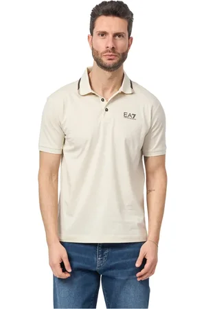 Emporio Armani Tops, Heren, , L, Katoen, Slim Fit Polo met Logo