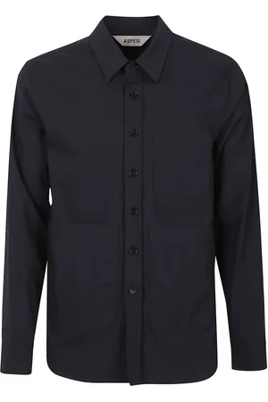 Aspesi Overhemden, Heren, Blauw, L, Stijlvolle Shirt voor Mannen