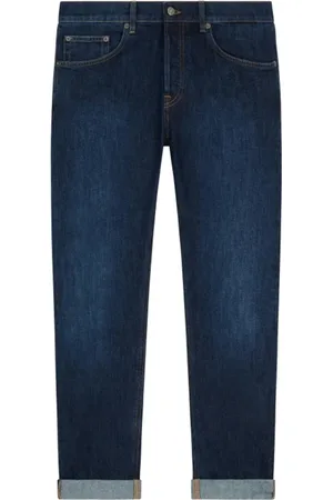 Dondup Jeans, Heren, Blauw, W36, Denim, Iconische Donkere Denim Jeans