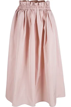 HERNO Rokken, Dames, Roze, S, Polyester, Roze Polyester Rok Gemaakt in Italië