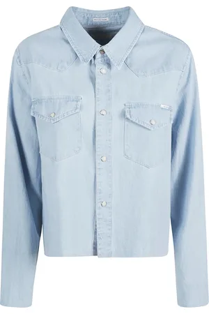 Mother Jassen, Dames, Blauw, L, Katoen, Katoen Denim Jeans Gemaakt in China