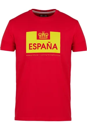 Ben Sherman Tops, Heren, Rood, S, Katoen, Country Series T-Shirt Spain