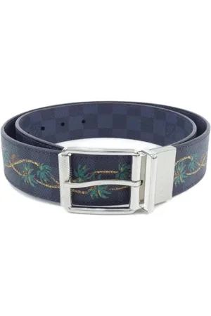 LOUIS VUITTON Pre-owned, unisex, Blauw, ONE Size, Pre-owned Fabric belts