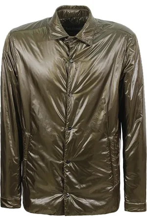 HERNO Jassen, Heren, Groen, M, Militair Groene Knoopjas