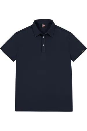 Colmar Tops, Heren, Blauw, S, Effen Polo Shirt Regular Fit