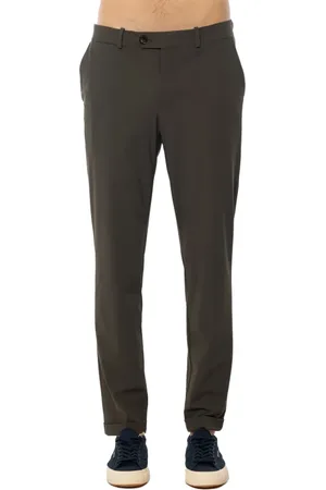 RRD Broeken, Heren, Groen, M, Leer, Stretch Chino Broek