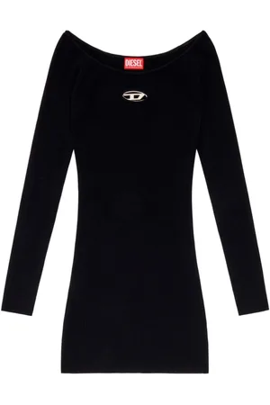 Diesel Kleedjes, Dames, Zwart, M, Korte Mouw Vera T-shirt