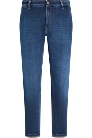 PT Torino Jeans, Heren, Blauw, W30, Denim, Zachte Stretch Denim Jeans