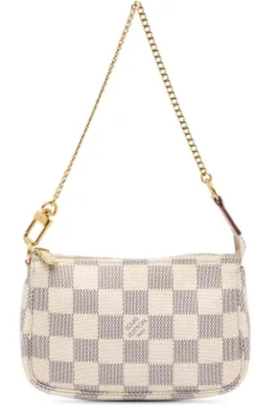 LOUIS VUITTON Pre-owned, Dames, Wit, ONE Size, Tweedehands Canvas Louis Vuitton tassen