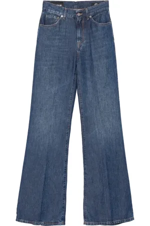Dondup Jeans, Dames, Blauw, W31, Katoen, Blauwe Lyocell Jeans Amber Model