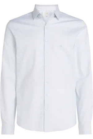Calvin Klein Overhemden, Heren, Blauw, 2Xl, Katoen, Clear Overhemd Slim Fit