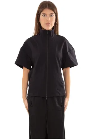 Y-3 Jassen, Dames, Zwart, S, Zwarte Mesh 3-Stripes Track Jacket